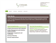 Tablet Screenshot of chsmithassociates.com